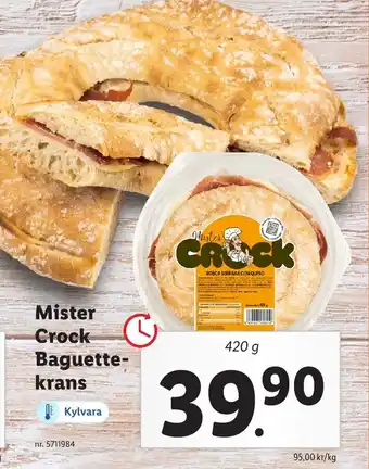 Lidl Mister Crock Baguette krans erbjuda
