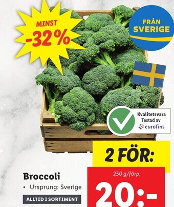 Lidl Broccoli erbjuda
