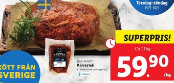 Lidl Svea Lantkött Karréstek erbjuda