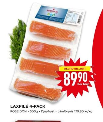 Willys Laxfilé 4-pack erbjuda