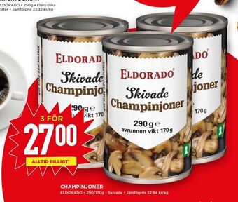 Willys Champinjoner erbjuda