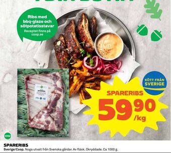 Coop Spareribs erbjuda