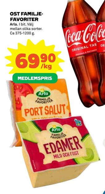 Coop Ost familjefavoriter erbjuda