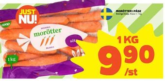 Coop Morötter i påse erbjuda