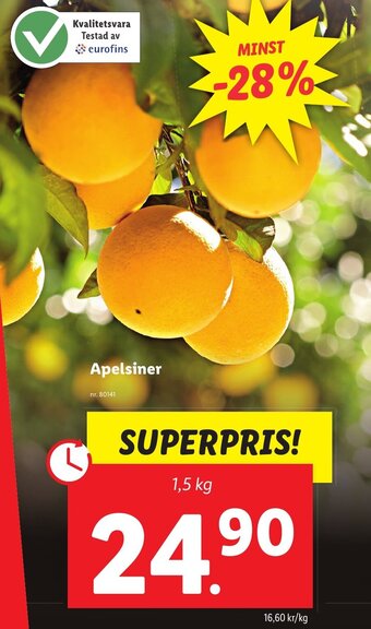 Lidl Apelsiner erbjuda