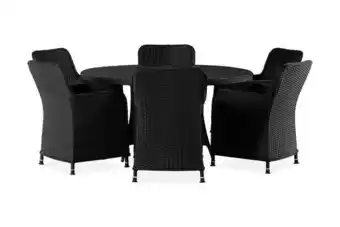 Matgrupp zunga 150 cm rund + 6 stolar