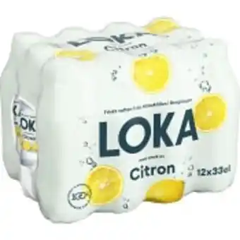ICA Maxi Vatten kolsyrad citron 33cl 12-p loka erbjuda