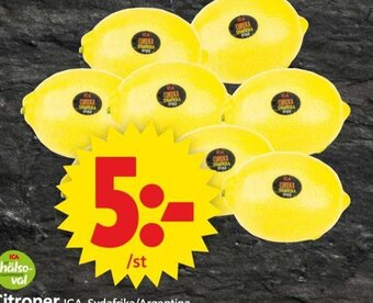 ICA Supermarket Citroner erbjuda