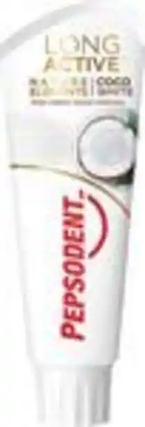 Pepsodent long active natural coco white, 75 ml