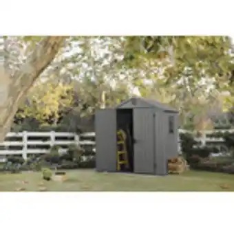 Hornbach Förråd keter darwin 6x4 med dubbeldörr inkl. golv 183x121,5cm grå erbjuda