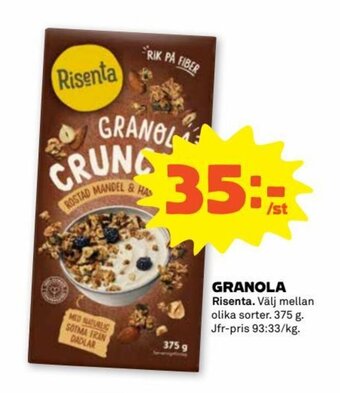 Stora Coop Granola erbjuda