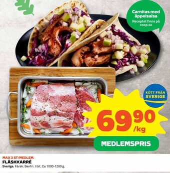 Coop Fläskkarré erbjuda