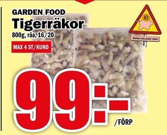 Matdax Tigerräkor erbjuda