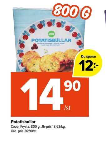 Coop Extra Potatisbullar erbjuda