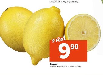 Coop Extra Citroner erbjuda