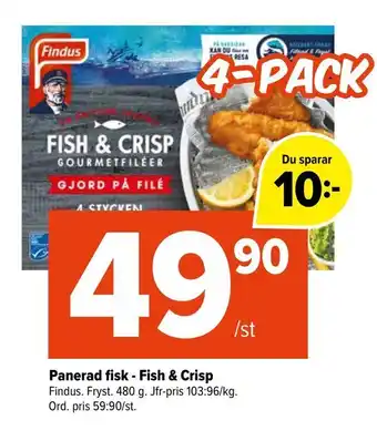 Panerad fisk - fish & crisp