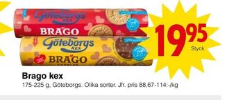 Matöppet Brago kex erbjuda