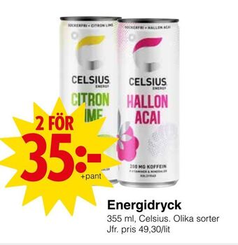 Matöppet Energidryck erbjuda