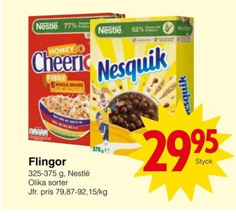 Matöppet Flingor erbjuda