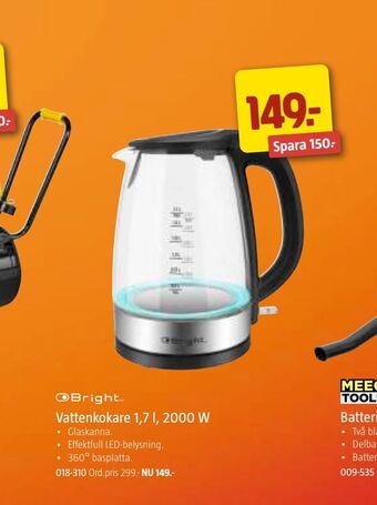 Jula Vattenkokare 1,7 l, 2000 w erbjuda