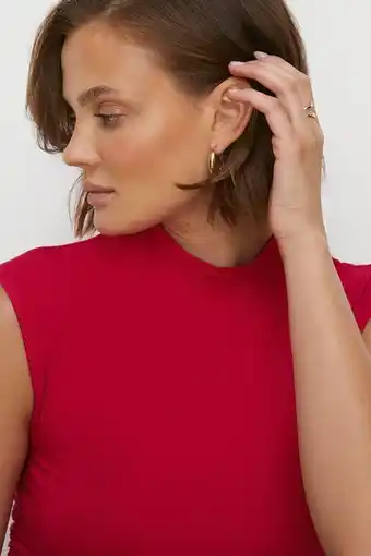 Oasis Jersey funnel neck ruched side top erbjuda