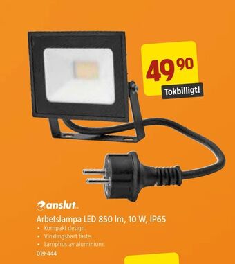 Jula Arbetslampa led 850 lm, 10 w, ip65 erbjuda