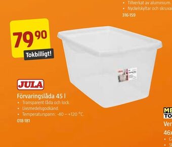 Jula Förvaringslåda 45 l erbjuda
