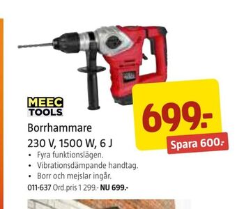 Jula Borrhammare 230 v, 1500 w, 6 j erbjuda