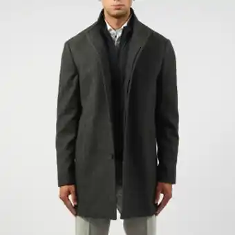 Brothers Andreas high collar coat grå erbjuda