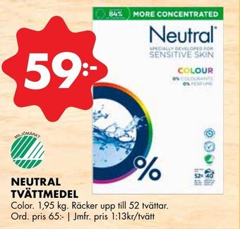 ÖoB Neutral tvättmedel erbjuda