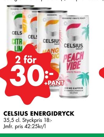 ÖoB Celsius energidryck erbjuda