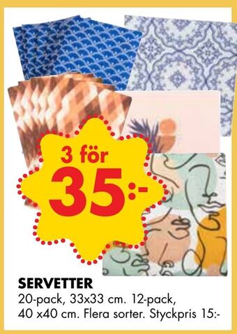 ÖoB Servetter erbjuda