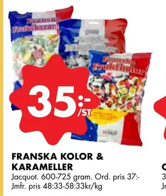ÖoB Franska kolor & karameller erbjuda