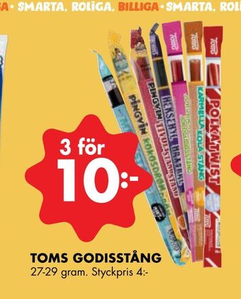 ÖoB Toms godisstång erbjuda