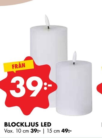 ÖoB Blockljus led erbjuda