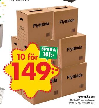 ÖoB Flyttlådor erbjuda