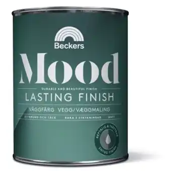 Väggfärg mood lasting finish vit/bas a