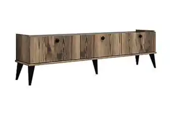 Furniturebox Zitzelsberger tv-bänk 180 cm valnöt/marmor erbjuda