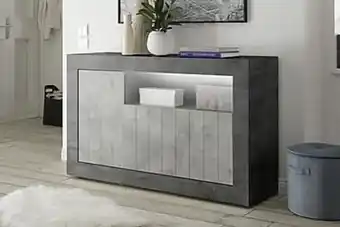 Furniturebox Gadana skänk medio 138 grå erbjuda
