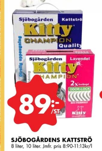 ÖoB Sjöbogården kattsand erbjuda