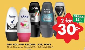 ÖoB Dove deodorant erbjuda