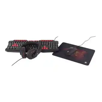 Deltaco 4-in-1 gaming kit, headset, tangentbord, mus , musmatta