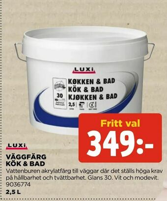 Jem&Fix Väggfärg kök & bad erbjuda