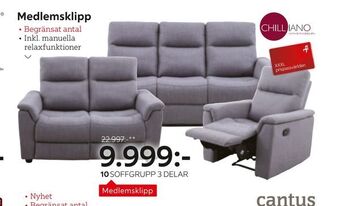 XXXLutz 3-sits soffa 'denver" erbjuda