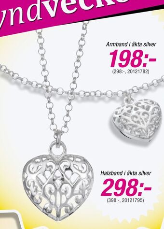 Guldfynd Halsband i äkta silver erbjuda