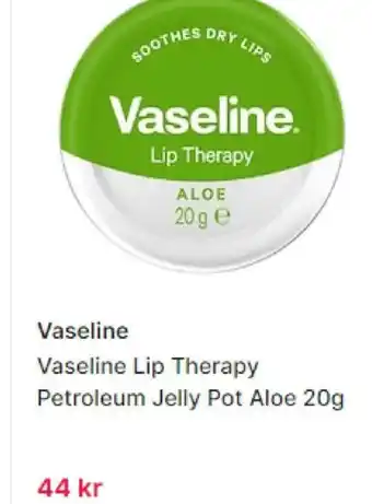 Vaseline Lip Therapy Petroleum Jelly Pot Aloe 20g