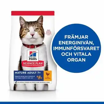 Animail Hill's science plan cat mature adult 7+ chicken (10 kg) erbjuda