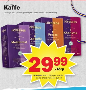 Pekås Kaffe erbjuda