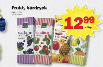 Pekås Frukt, Bärdryck erbjuda