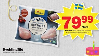 Pekås Kycklingfilé erbjuda